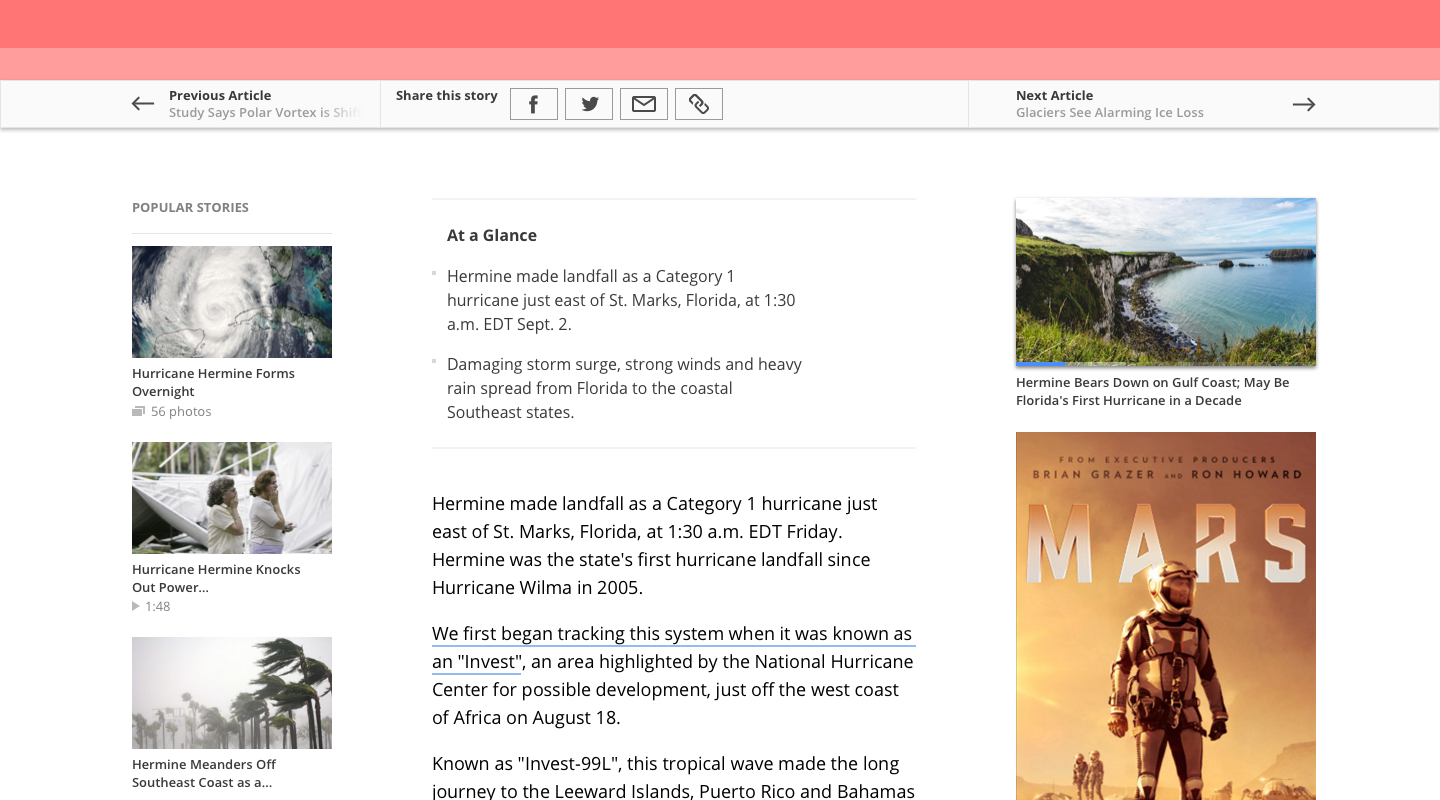 weather.com article page final design