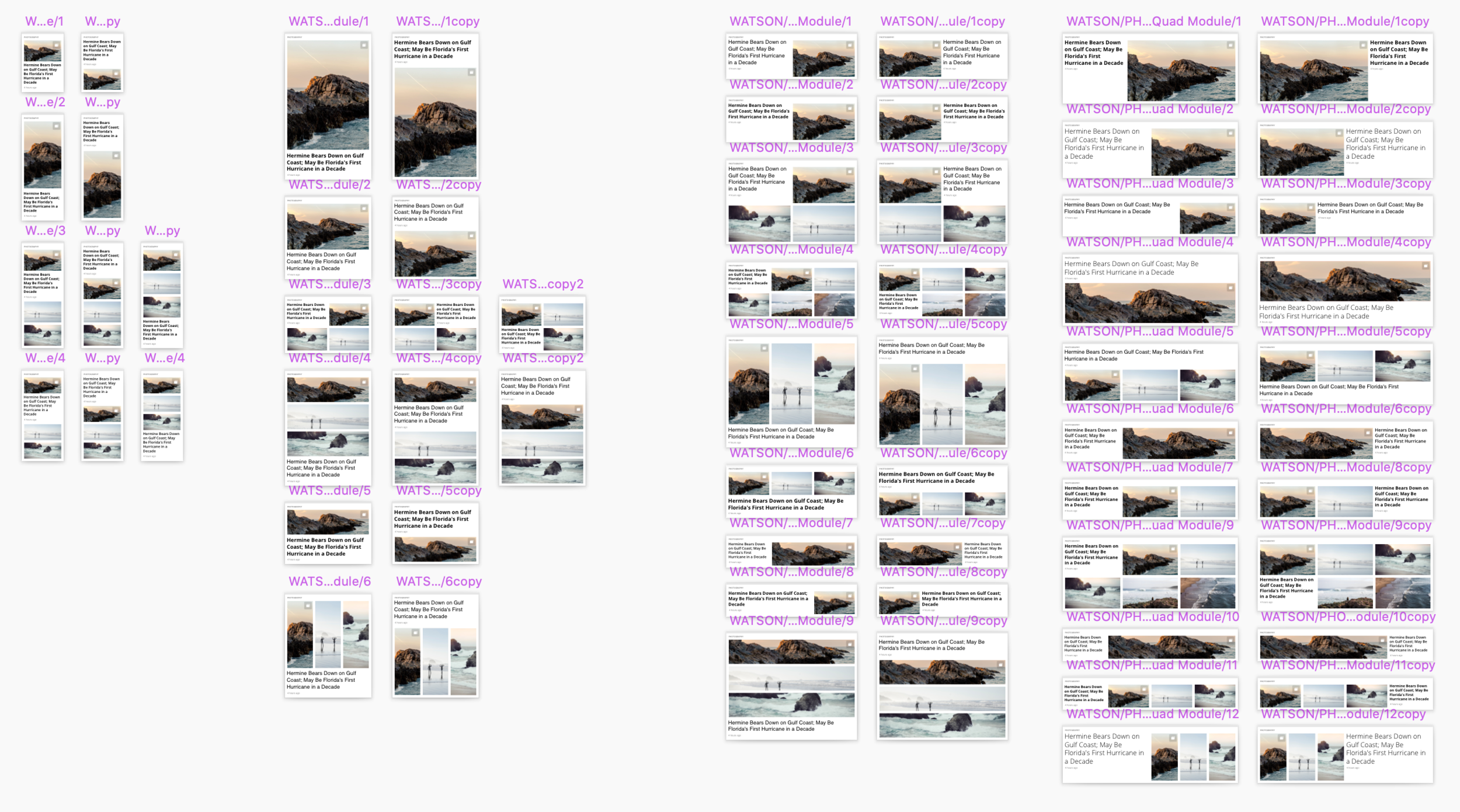 weather.com design module exploration