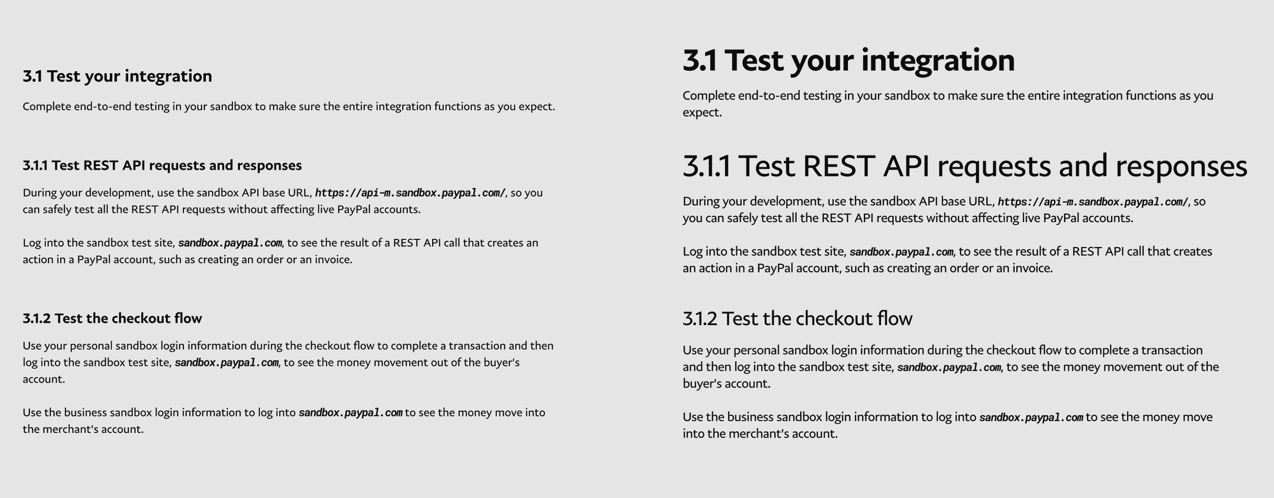 Type ramp and optimized layout — frame 2