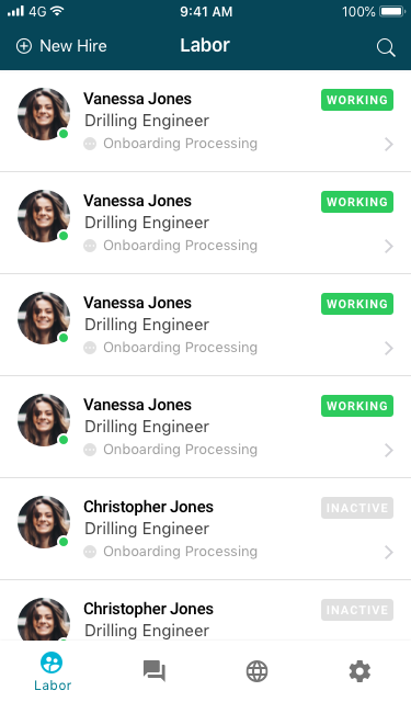 RigUp Labor Manager on iOS